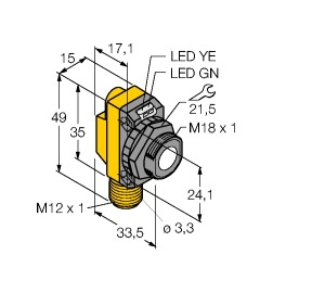 工作原理電感式角度傳感器TURCK，圖爾克技術(shù)參數(shù)