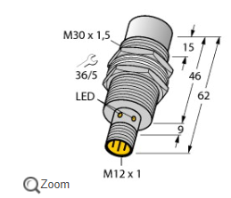 抗磁場(chǎng)干擾NI20U-M30-AN6X圖爾克電感式傳感器